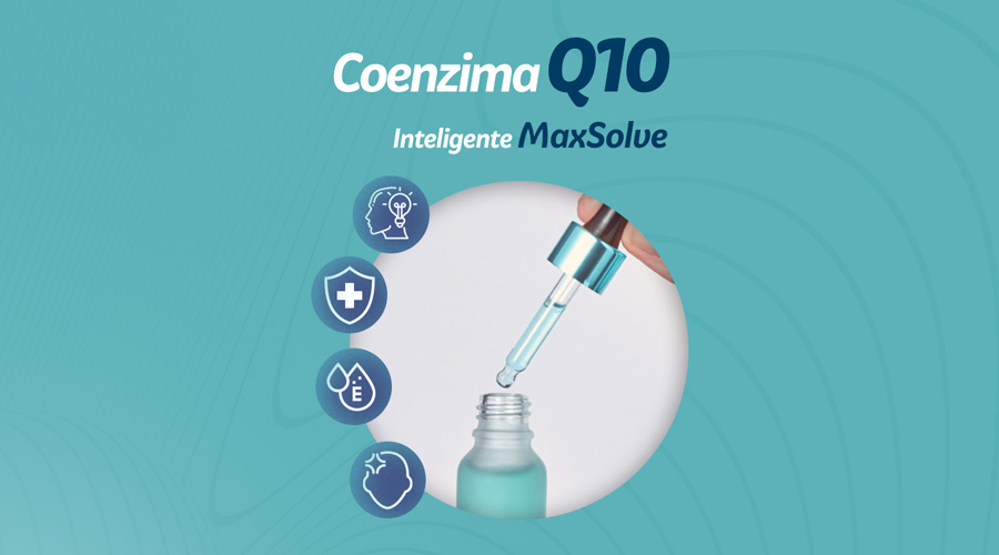 Coenzima Q10 Inteligente MaxSolve: Coenzima solúvel em água